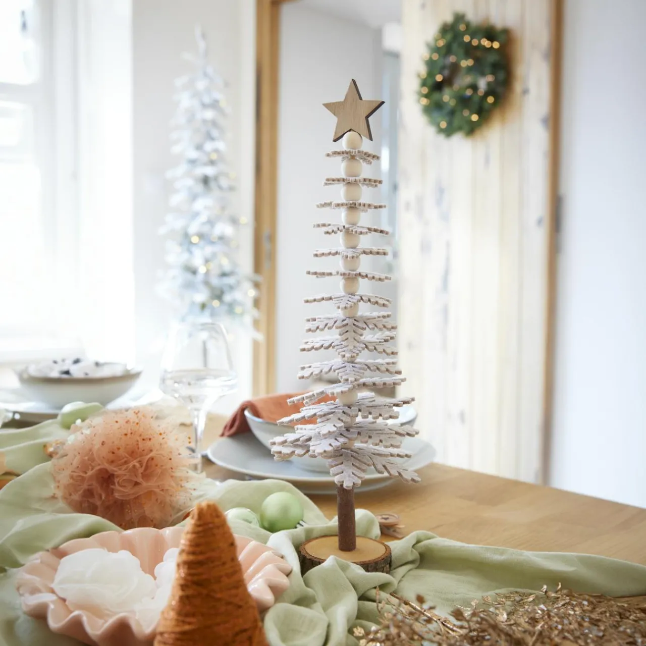 Déco Et Objet De Noël|KAEMINGK Sapin de Noël en feutrine à poser (H37 cm) Esprit chalet Gris