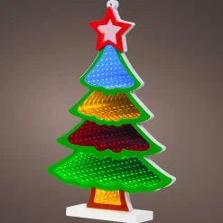 Déco Et Objet De Noël|Déco Et Objet Lumineux|KAEMINGK Sapin de Noël lumineux 180 LED (H32 cm) Infinity Multicolore
