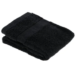 Linge De Bain|Serviette De Bain|TENDANCE Serviette de bain coton (30 x 50 cm) Timeless e Noir