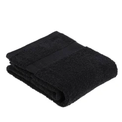 Linge De Bain|Serviette De Bain|TENDANCE Serviette de bain coton (50 x 90 cm) Timeless e Noir