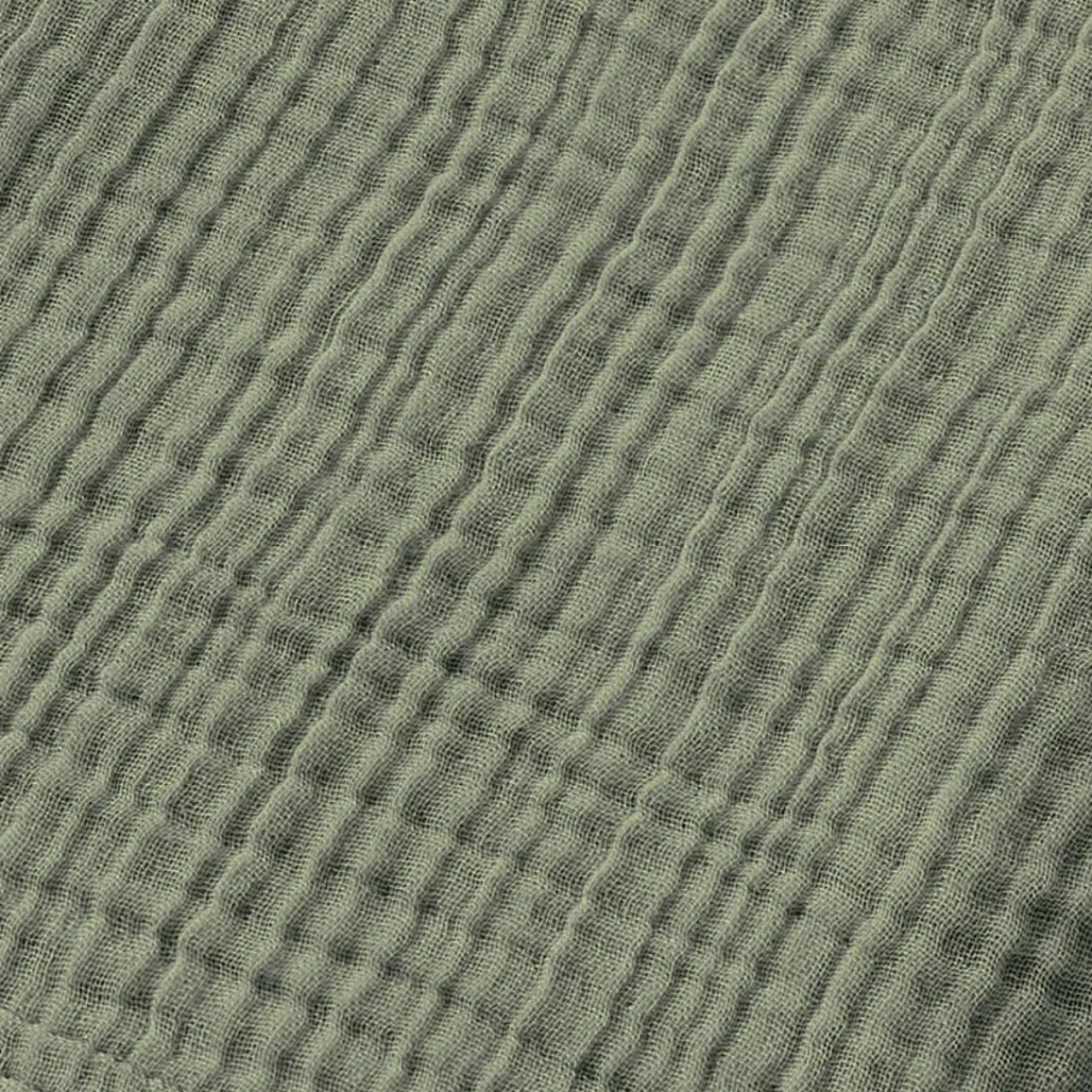 Linge De Bain|Serviette De Bain|EMINZA Serviette de bain gaze de coton (30 x 50 cm) Gaïa Vert romarin