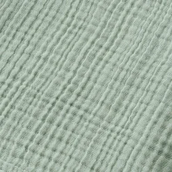 Linge De Bain|Serviette De Bain|EMINZA Serviette de bain gaze de coton (50 x 90 cm) Gaïa Vert Eucalyptus