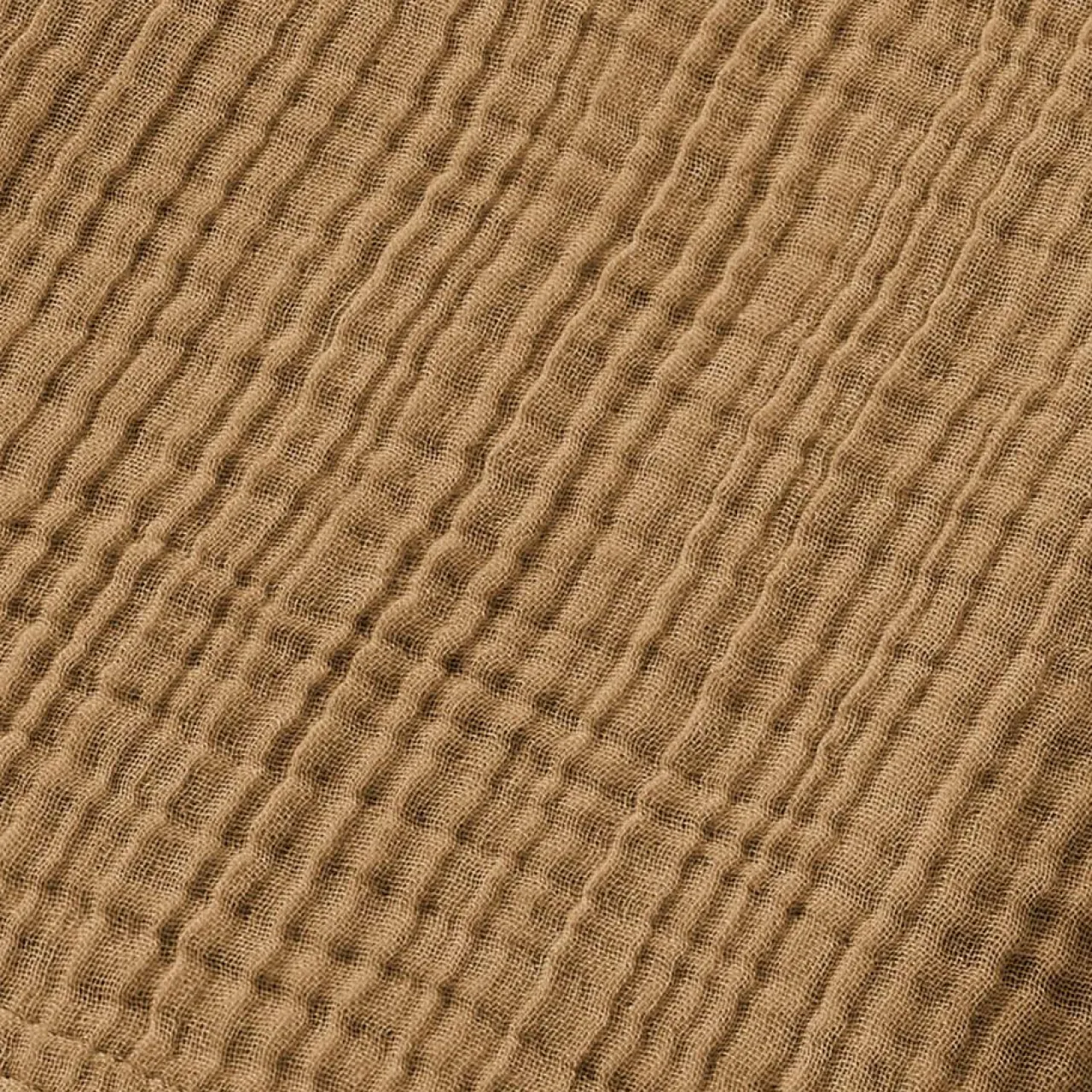 Linge De Bain|Serviette De Bain|EMINZA Serviette de bain gaze de coton (30 x 50 cm) Gaïa Camel