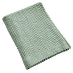 Linge De Bain|Serviette De Bain|EMINZA Serviette de bain gaze de coton (90 x 150 cm) Gaïa Vert Eucalyptus