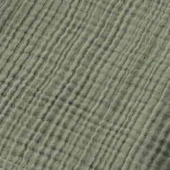 Linge De Bain|Serviette De Bain|EMINZA Serviette de bain gaze de coton (50 x 90 cm) Gaïa Vert romarin