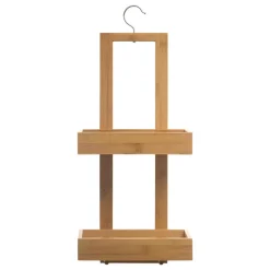 Rangement Salle De Bain|Accessoire Salle De Bain|ATMOSPHERA Serviteur douche bambou (H61 cm) Danny Naturel