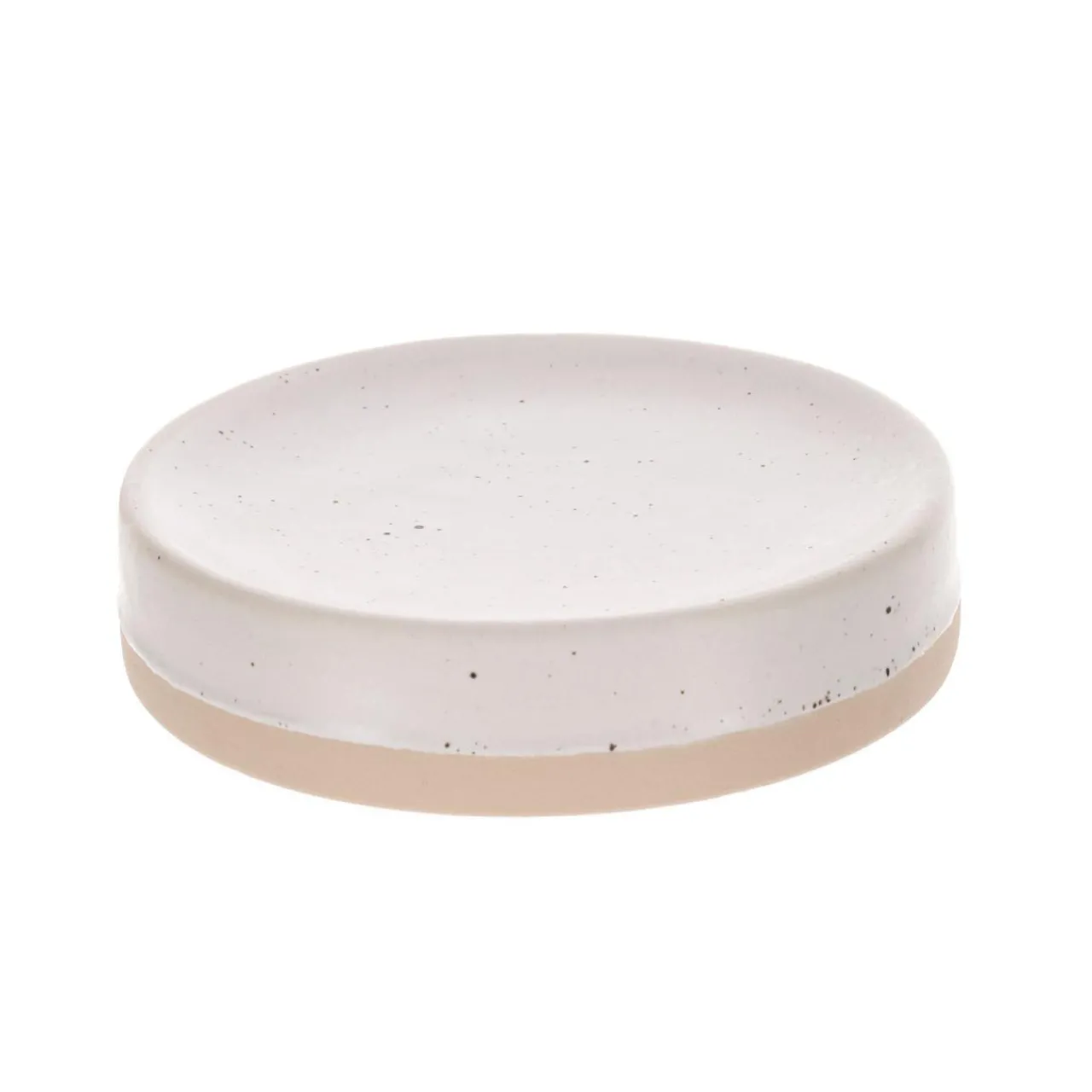 Accessoire Salle De Bain|TENDANCE Set d'accessoires salle de bain grès moucheté Pietra Beige