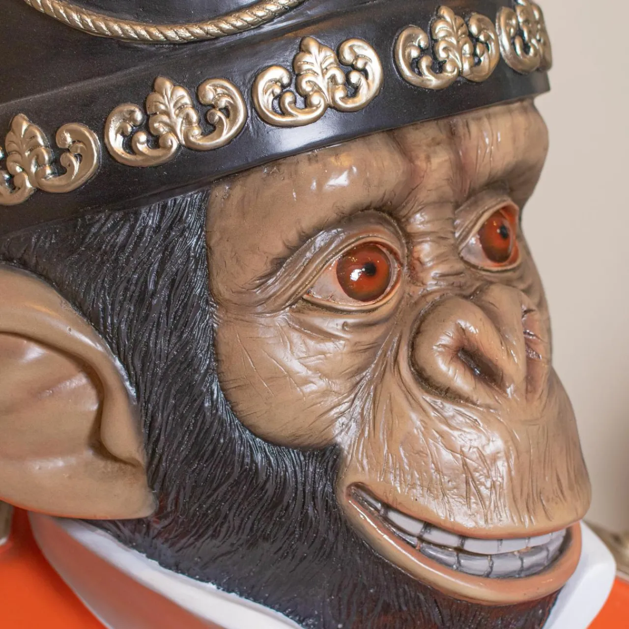 Personnage, Objet Grand Format|Père Noël, Animaux Et Personnage|KAEMINGK Singe de Noël Géant (H152 cm) Wilhem à votre service Noir