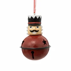 Décoration De Sapin|Feeric Lights & Christmas Soldat Casse-noisette à suspendre (H8 cm) Grelot Rouge