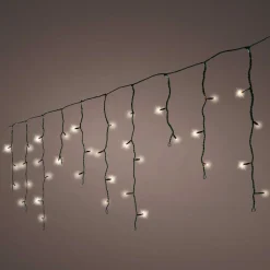 Guirlande Lumineuse|EMINZA Stalactite lumineuse 11 m 259 LED câble noir Stars Blanc chaud Blanc Chaud - câble noir
