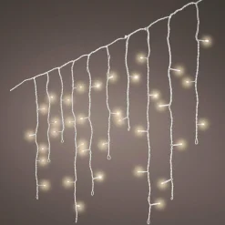 Guirlande Lumineuse|EMINZA Stalactite lumineuse 7,50 m 175 LED câble blanc Stars Blanc chaud Blanc Chaud - câble blanc