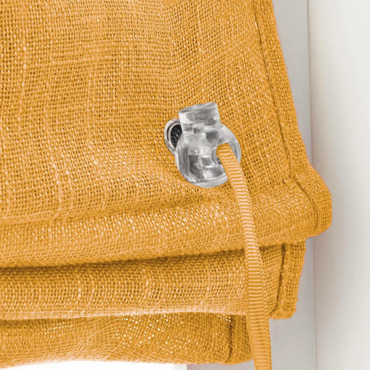 Store|EMINZA Store bateau passe-tringle (60 x 180 cm) Robin Jaune ocre