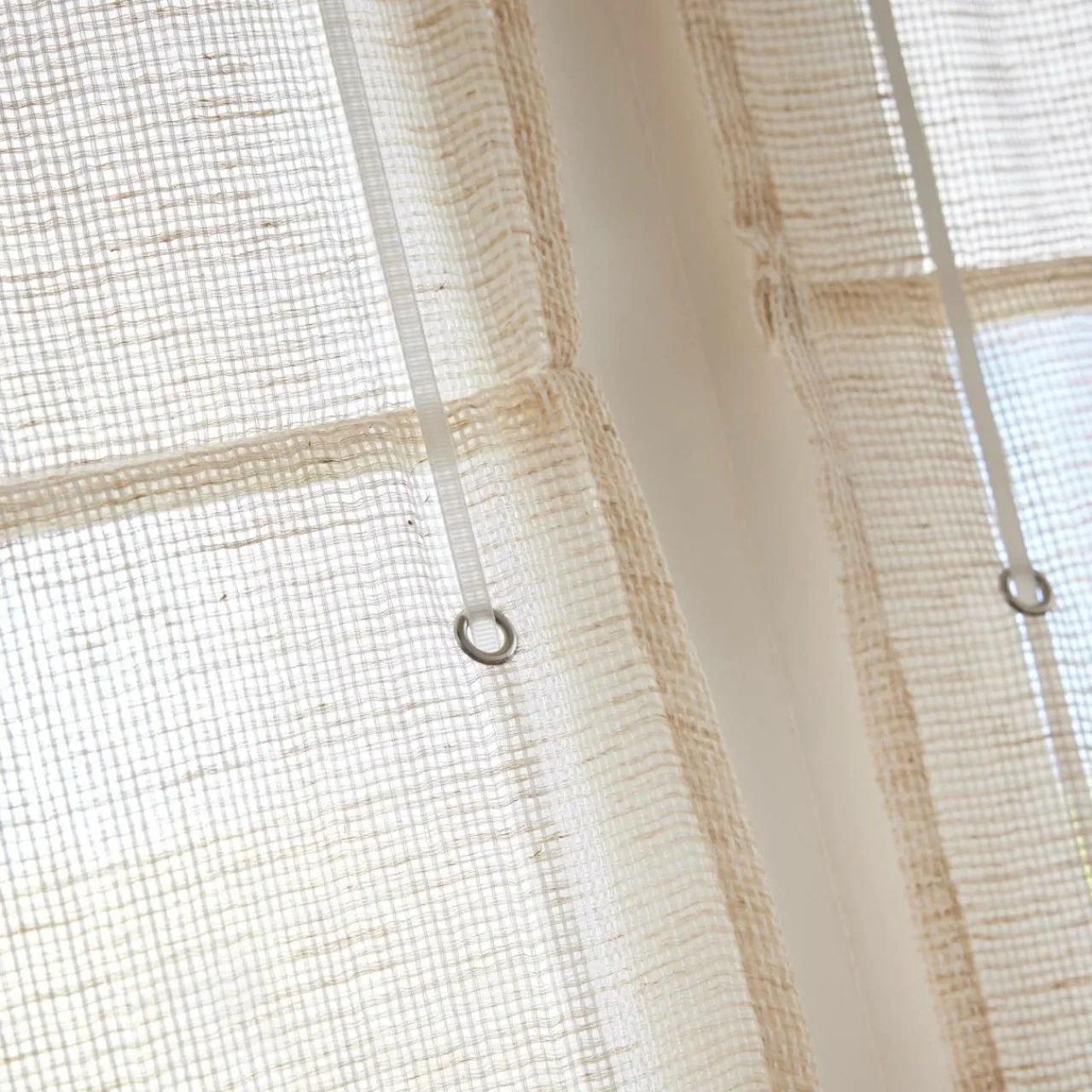 Store|EMINZA Store bateau passe-tringle (60 x 180 cm) Luca Beige