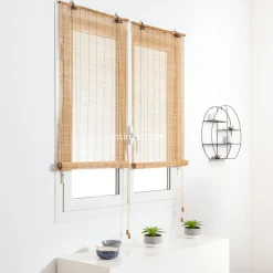 Store|LUANCE Store enrouleur à baguettes (90 x 180 cm) Bambou Naturel Sable