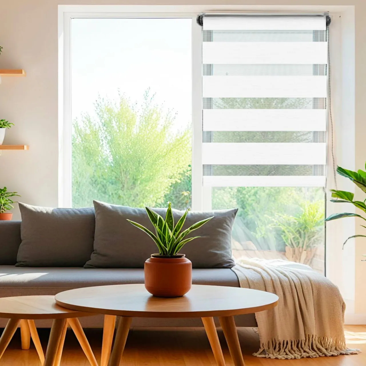 Store|LUANCE Store enrouleur Jour / Nuit (45 x 180 cm) Blanc