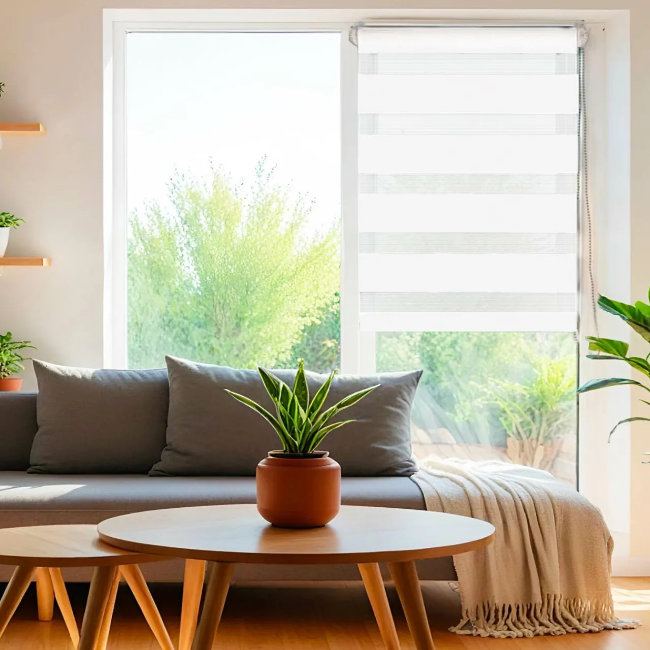 Store|LUANCE Store enrouleur Jour / Nuit (45 x 180 cm) Blanc