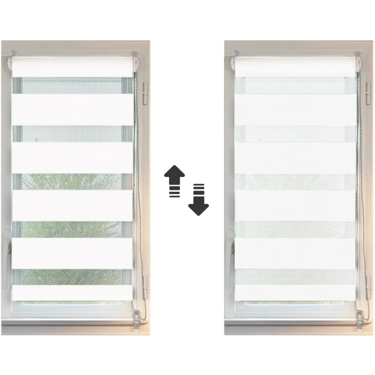 Store|LUANCE Store enrouleur Jour / Nuit (45 x 180 cm) Blanc