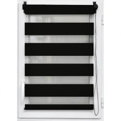 Store|LUANCE Store enrouleur Jour / Nuit (45 x 180 cm) Noir