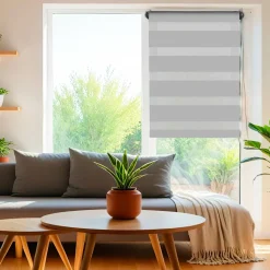 Store|LUANCE Store enrouleur Jour / Nuit (45 x 180 cm) Gris clair