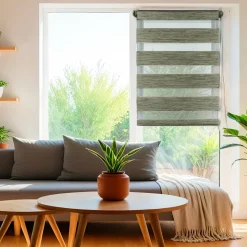 Store|LUANCE Store enrouleur Jour / Nuit (90 x 180 cm) chiné Vert