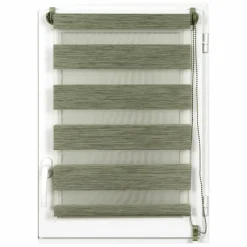Store|LUANCE Store enrouleur Jour / Nuit (90 x 180 cm) chiné Vert
