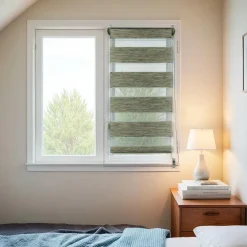 Store|LUANCE Store enrouleur Jour / Nuit (60 x 90 cm) chiné Vert