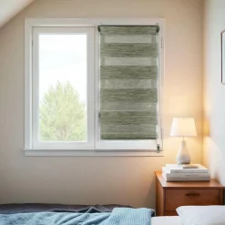 Store|LUANCE Store enrouleur Jour / Nuit (60 x 90 cm) chiné Vert