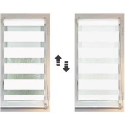 Store|LUANCE Store enrouleur Jour / Nuit (45 x 90 cm) Blanc