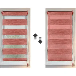 Store|LUANCE Store enrouleur Jour / Nuit (90 x 180 cm) Terracotta