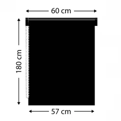 Store|LUANCE Store enrouleur occultant (60 x 180 cm) Uni Gris