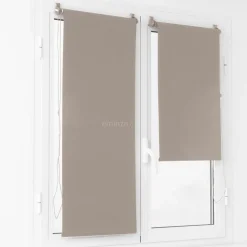 Store|LUANCE Store enrouleur occultant Uni (45 x 180 cm) Beige Taupe