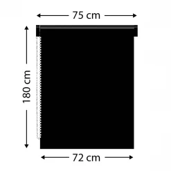 Store|LUANCE Store enrouleur tamisant (75 x 180 cm) Pure béton Gris