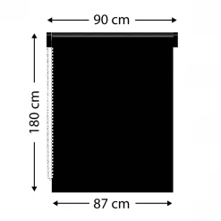 Store|LUANCE Store enrouleur tamisant (90 x 180 cm) Pure Blanc
