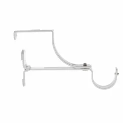 Tringle Voilage Et Support|Tringle À Rideau, Barre Et Support|LUANCE Support à tringle pour caisson de volet roulant (L135 / D28 mm) satiné Blanc