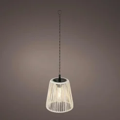 Luminaire Jardin|Eclairage Extérieur|KAEMINGK Suspension de jardin solaire LED (H58 cm) Midtown Blanc