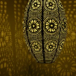 Luminaire Jardin|Eclairage Extérieur|#N/A Suspension de jardin solaire (H38 cm) Lanterne ajourée e Vert