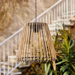 Luminaire Jardin|Eclairage Extérieur|#N/A Suspension de jardin solaire LED (D17,5 cm) Calabre Dée Or