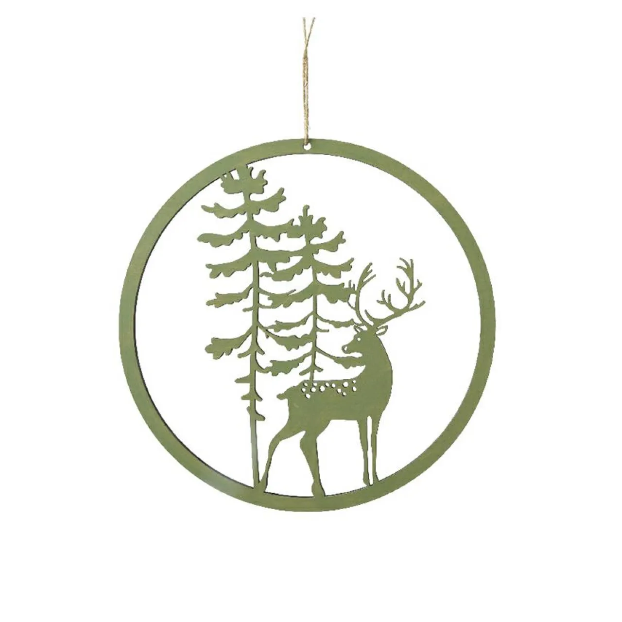 Décoration De Sapin|KAEMINGK Suspension de Noël (D30 cm) Nature originelle Romarin Vert