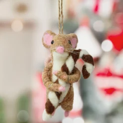 Décoration De Sapin|KAEMINGK Suspension de Noël en laine (H9 cm) Mimolette Naturel