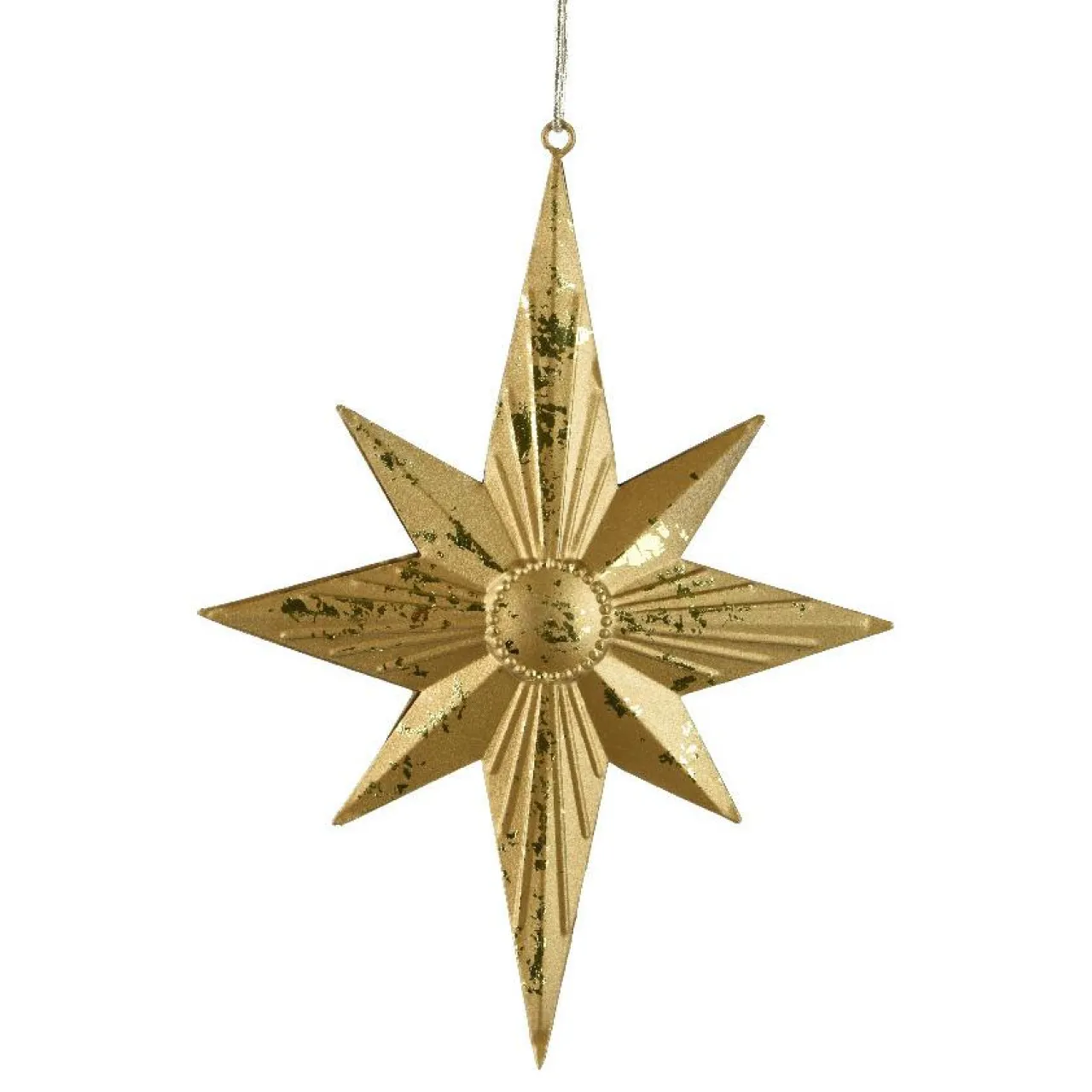 Décoration De Sapin|KAEMINGK Suspension de Noël en métal (H18 cm) Étoile Venezia Or