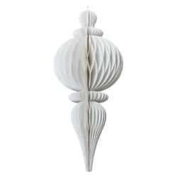 Déco Et Objet De Noël|KAEMINGK Suspension de Noël en papier (H80 cm) fermeture Magnétique Blanc