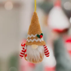 Décoration De Sapin|JJA Suspension de Noël (H14 cm) Lutin gourmand Marron clair