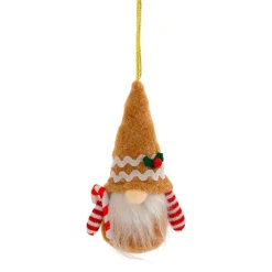 Décoration De Sapin|JJA Suspension de Noël (H14 cm) Lutin gourmand Marron clair