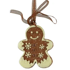 Décoration De Sapin|KAEMINGK Suspension de Noël (H7 cm) Pain d'épice Martin Chocolat Marron
