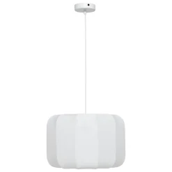 Lampe Suspension|Atmosphera, cru017dateur d'intu017drieur Suspension luminaire coton (37 x 24 cm) Toby Blanc