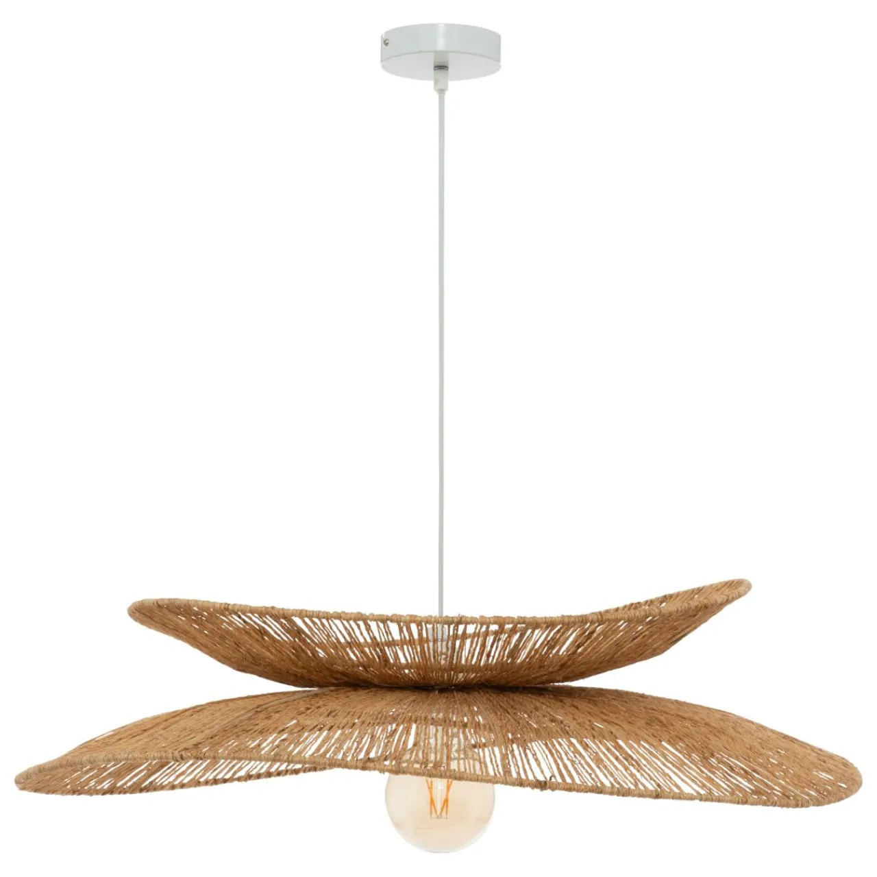 Lampe Suspension|Atmosphera, cru017dateur d'intu017drieur Suspension luminaire jute (69,5 cm) Alara Naturel