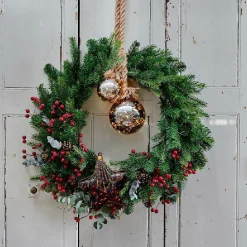 Déco Et Objet De Noël|Déco Et Objet Lumineux|KAEMINGK Suspension lumineuse à piles 30 LED (D14 cm) Boule de Noël ambrée Blanc chaud Ambre