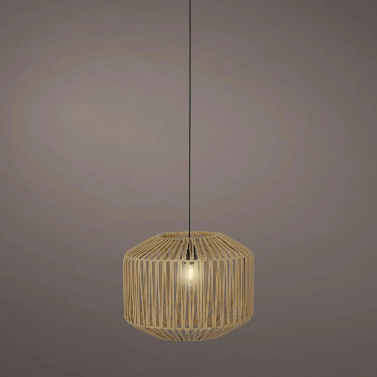 Luminaire Jardin|Eclairage Extérieur|KAEMINGK Suspension lumineuse de jardin 15 LED (D40 cm) Naxos Naturel