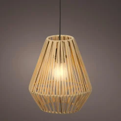 Luminaire Jardin|Eclairage Extérieur|KAEMINGK Suspension lumineuse de jardin à piles 15 LED (H27 cm) Messya Naturel