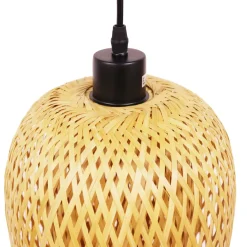 Lampe Suspension|EMINZA Suspension lumineuse en bambou (H35 cm) Fuengirola Naturel